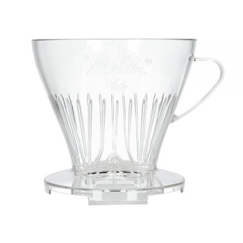 Melitta - plastikowy dripper do kawy 1x4 - Przeźroczysty