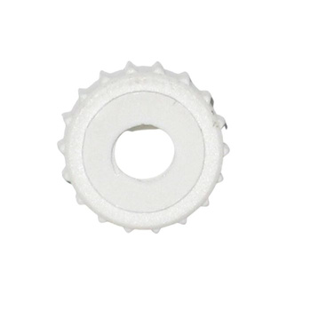 THREADED RING NUT FOR PANELS M4 X0,7 NYLON WHITE